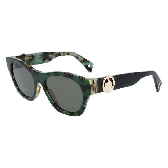 LANVIN GREEN HAVANA UNISEX SUNGLASSES LNV604S
